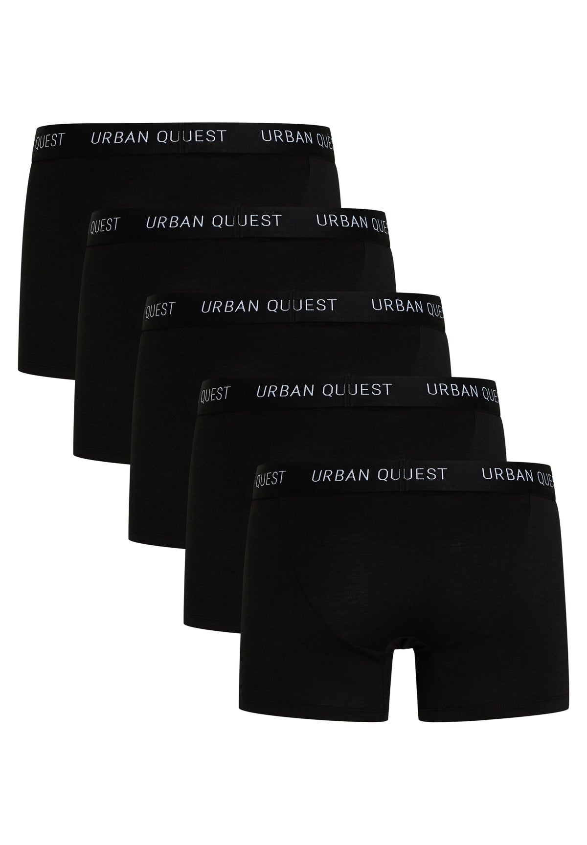 5-pak bambus boxershorts til herre – Sort