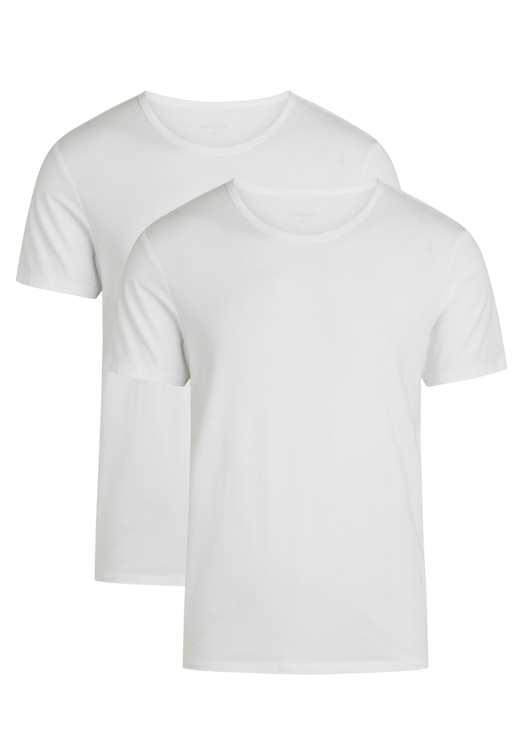 2-pak bambus T-shirts med rund hals til herre – Hvid