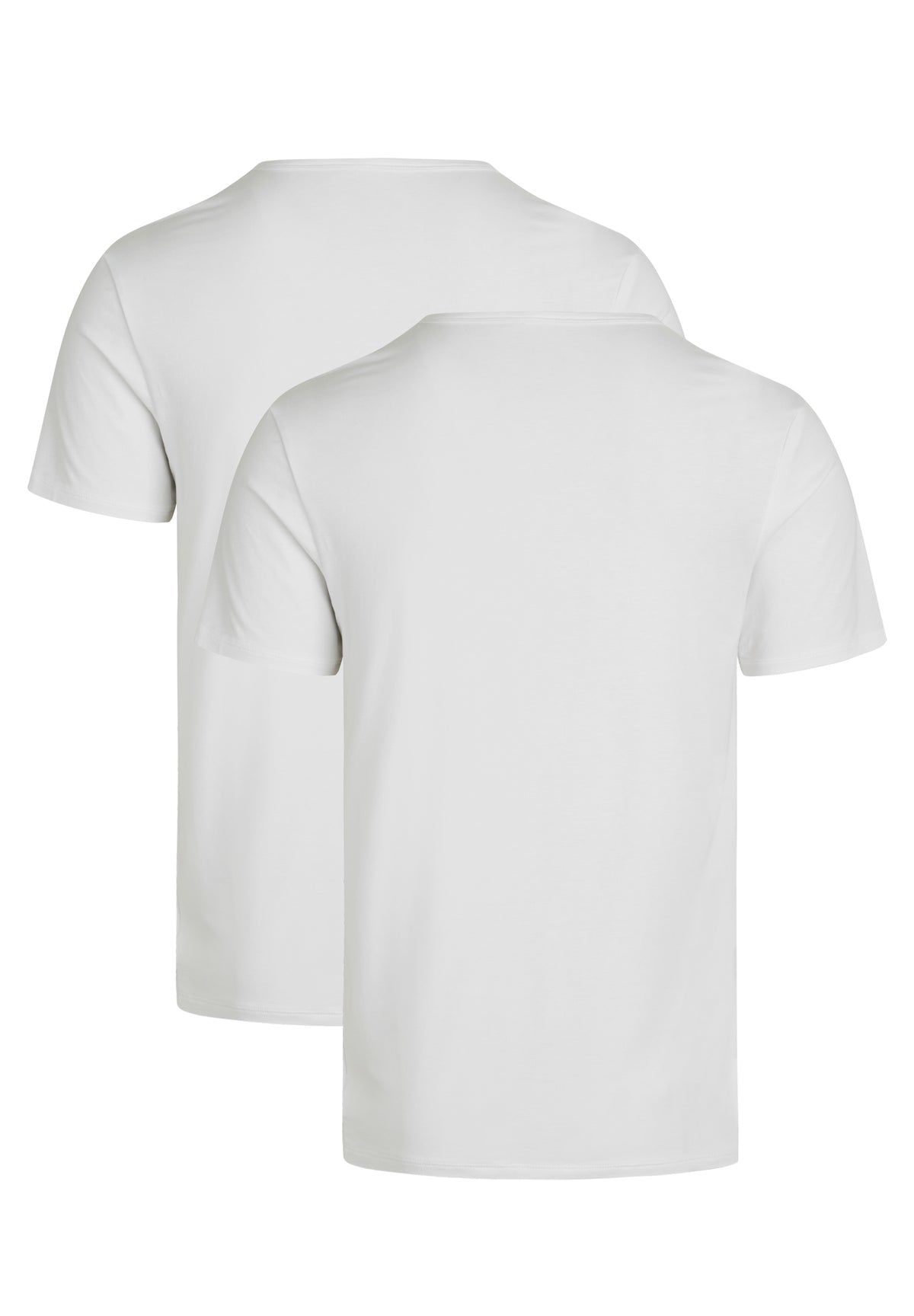 2-pak bambus T-shirts med rund hals til herre – Hvid