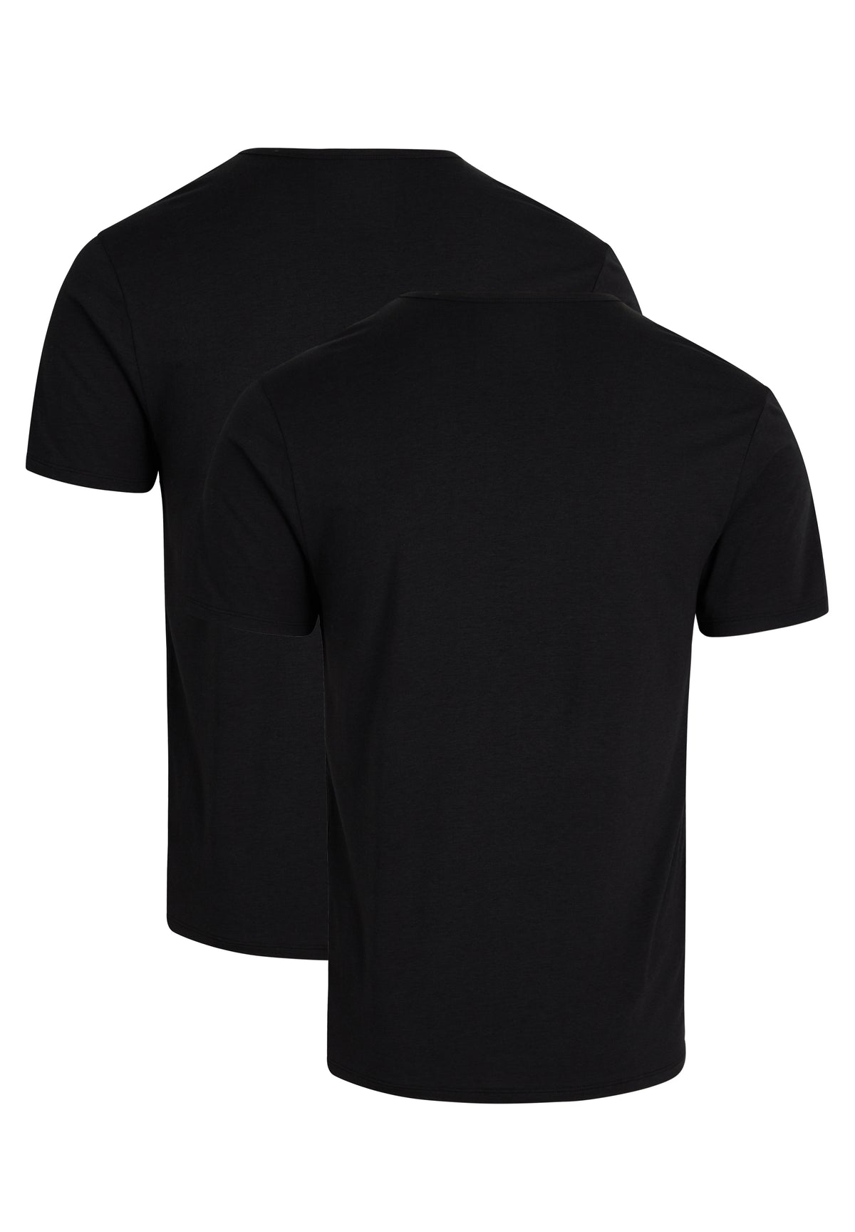 2-pak bambus T-shirts med V-hals til herre – Sort