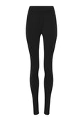 Lange bambusleggings til dame – Sort