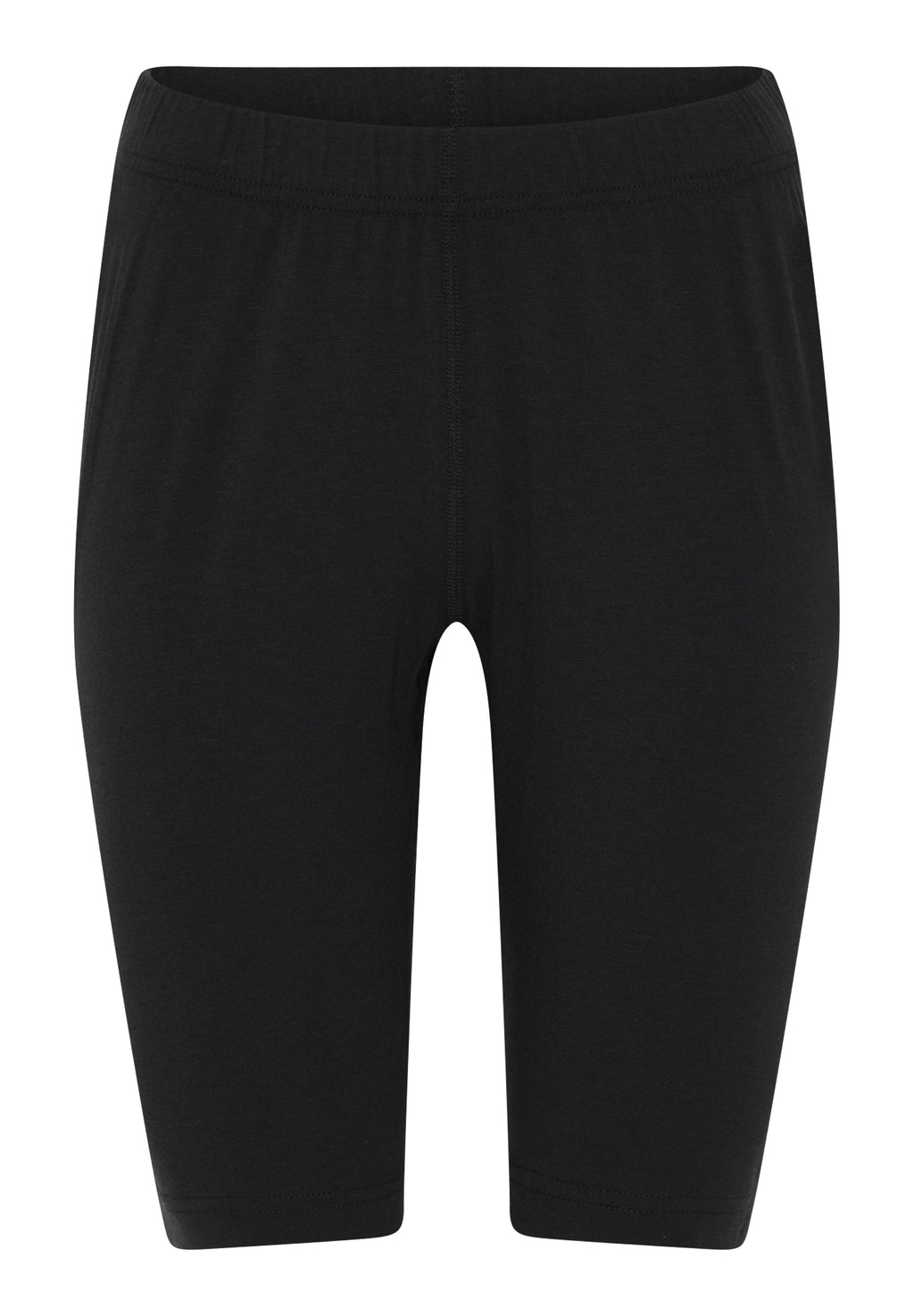 Korte bambusleggings til dame – Sort
