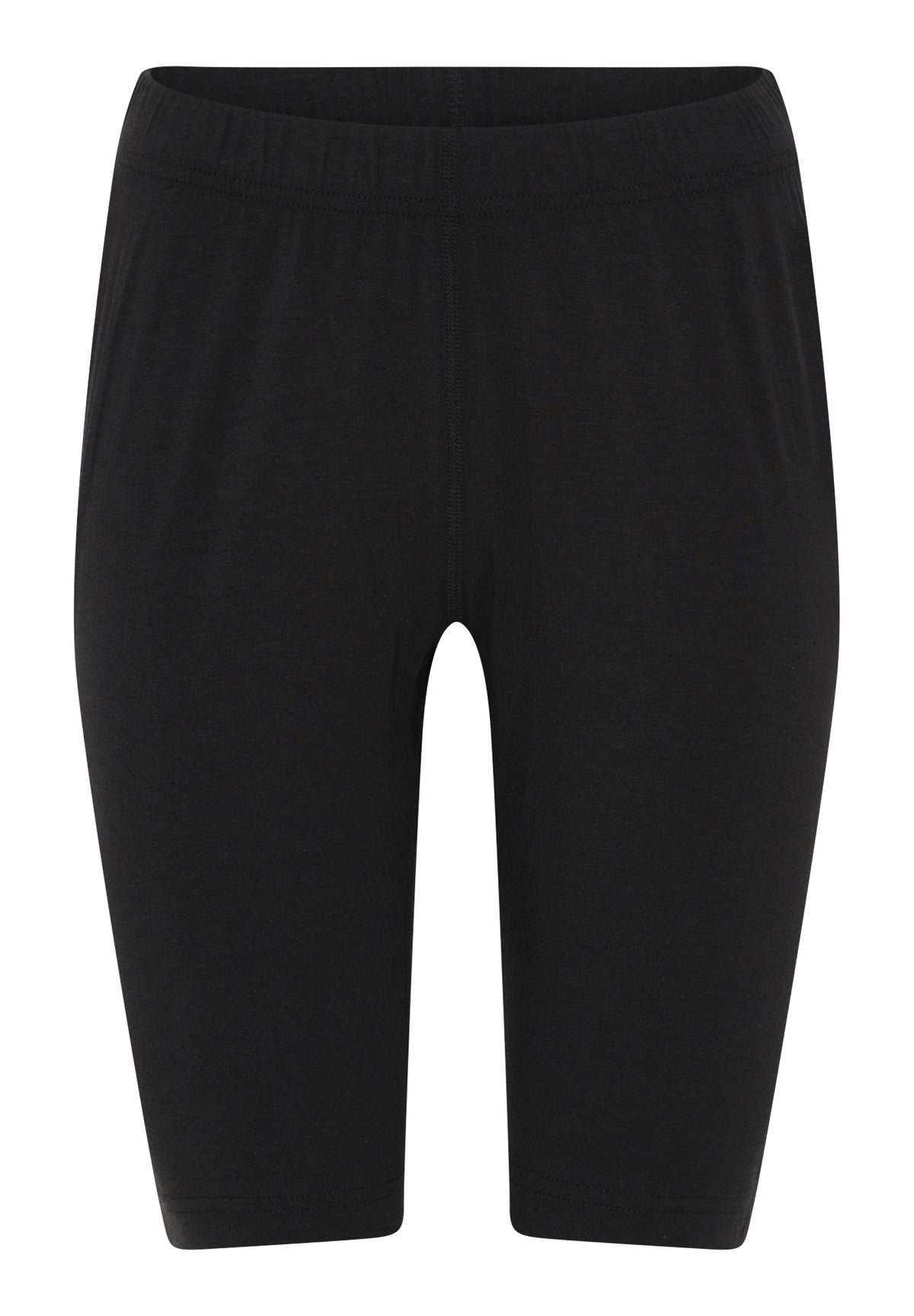 Korte bambusleggings til dame – Sort