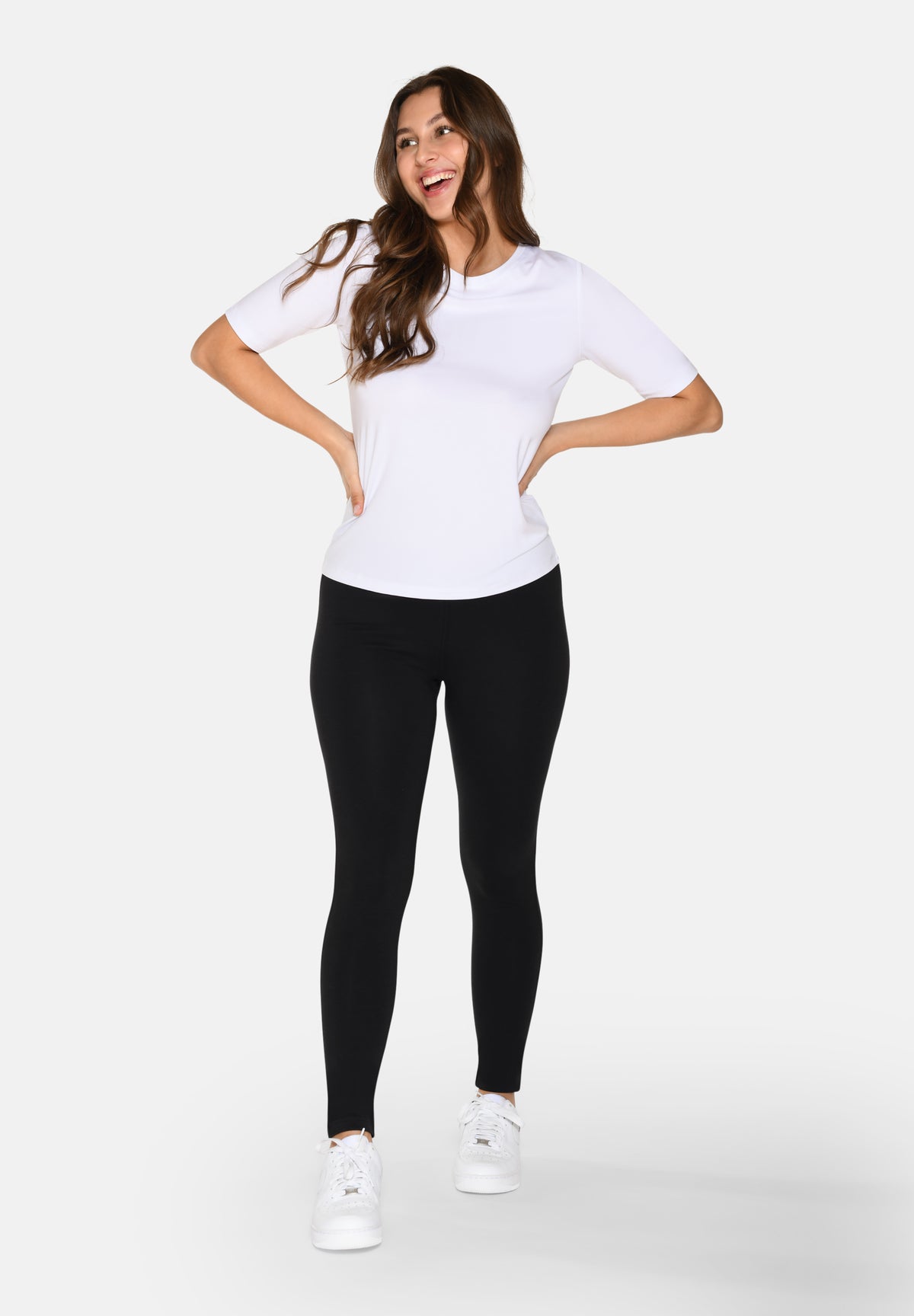 2-pak bambus T-shirts til dame – Slim Fit – Hvid