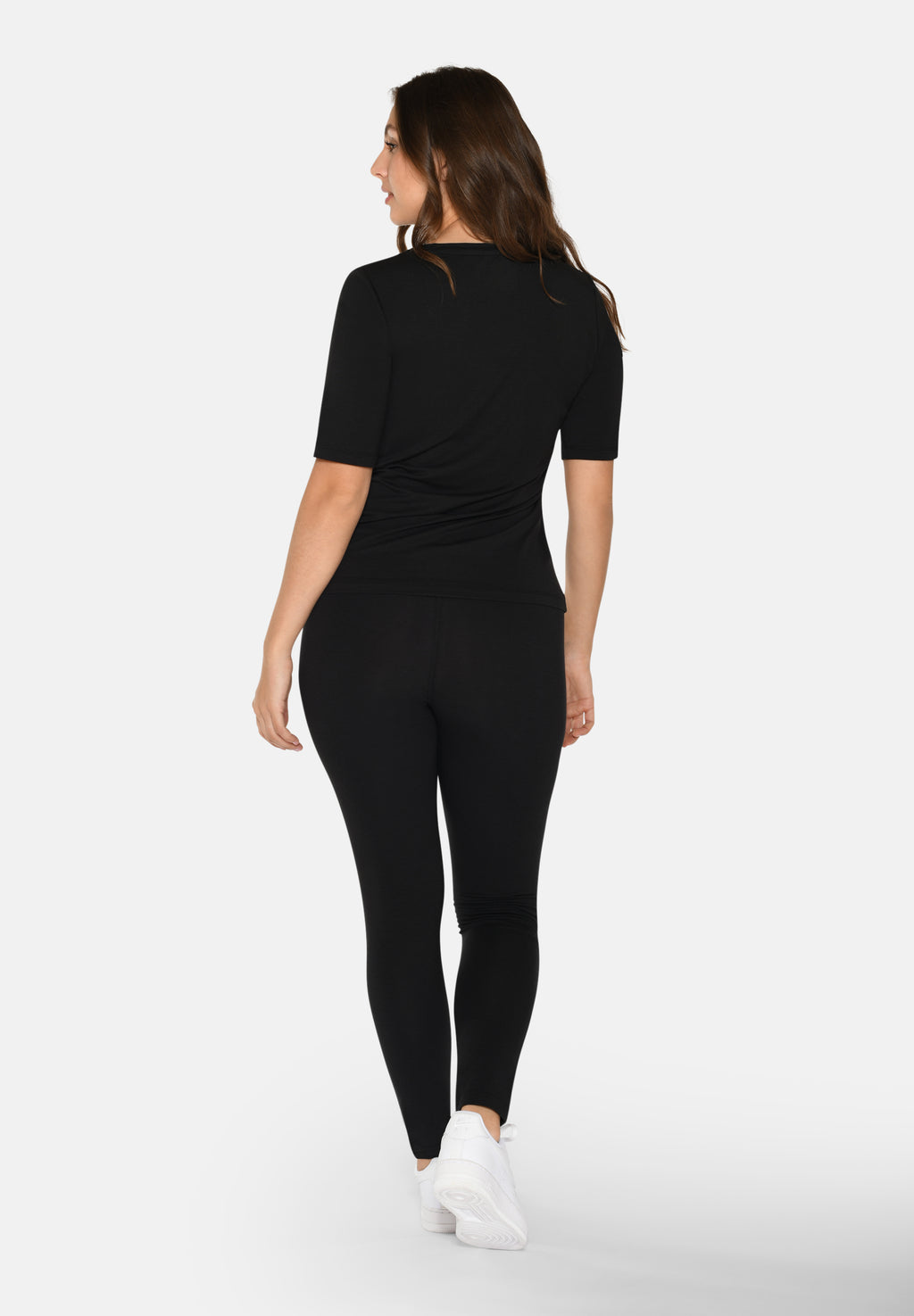 2-pak bambus T-shirts til dame – Slim Fit – Sort/Hvid