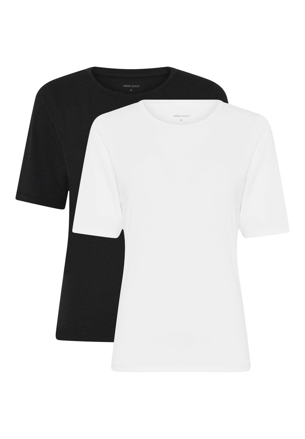 2-pak bambus T-shirts til dame – Slim Fit – Sort/Hvid