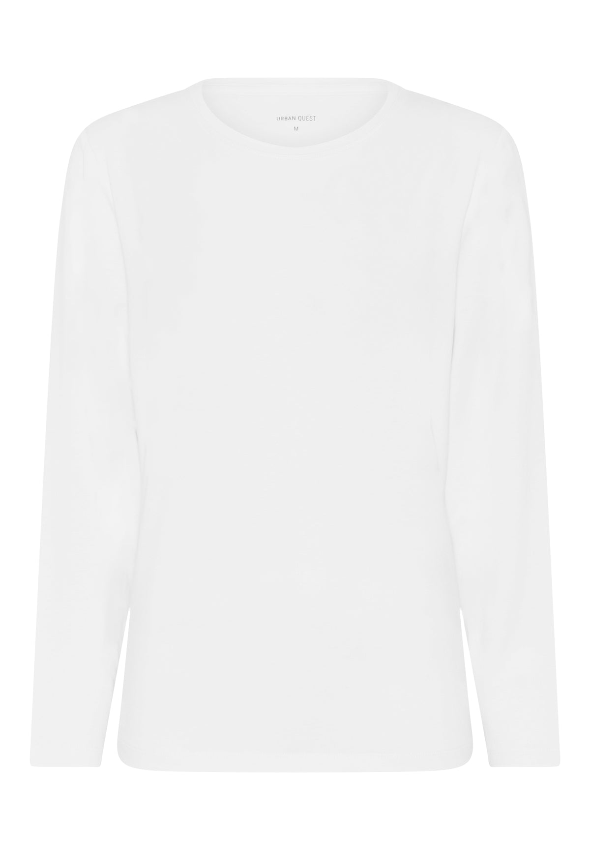 Langærmet T-shirt i bambus og økologisk bomuld – Dame – Hvid