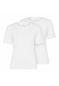2-pak bambus T-shirts til dame – Slim Fit – Hvid