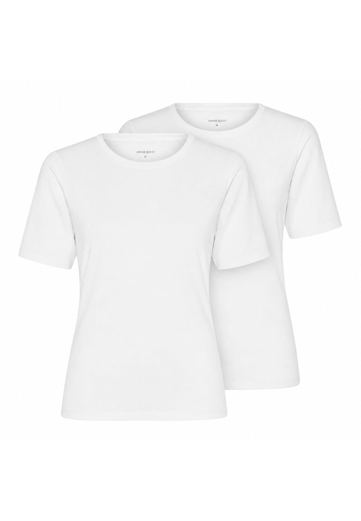 2-pak bambus T-shirts til dame – Slim Fit – Hvid